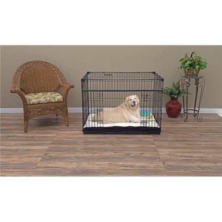 LUCKY DOG Lucky Dog ZW 51542 42 in. Sliding Double Door Dog Crate - Large ZW 51542